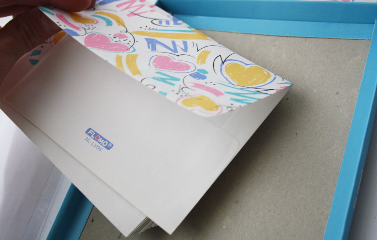 VINTAGE 80’S FLOMO 24X ENVELOPES + 24X PAPER STATIONERY LETTER SET TAIWAN NEW !