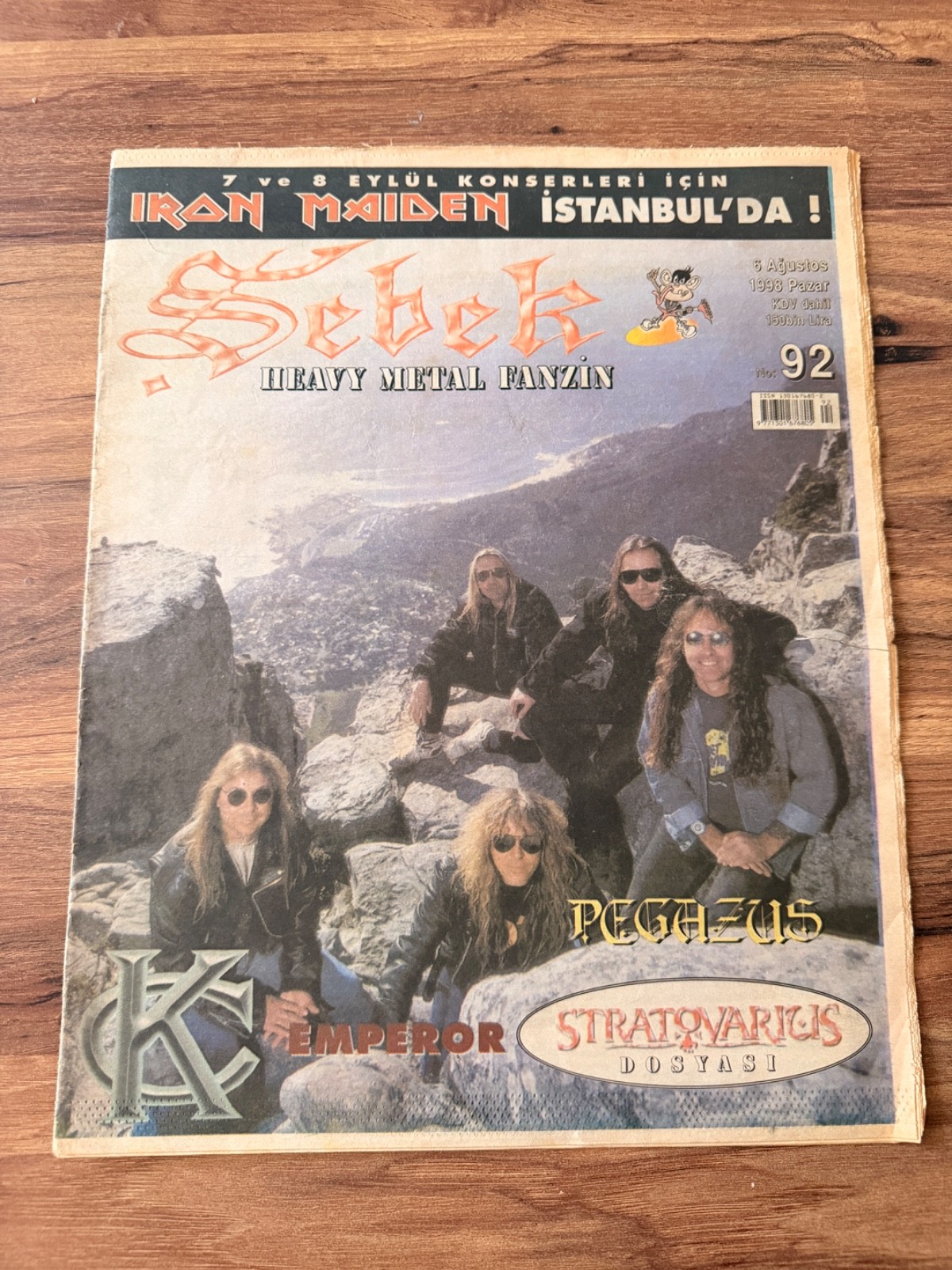 1999 Sebek Heavy Metal Fanzine Iron Maiden Istanbul Rare Turkish Metal Magazine