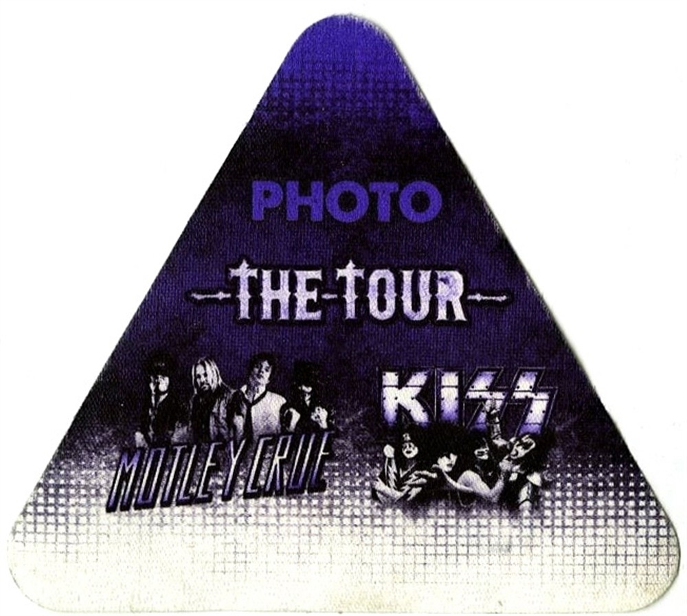 KISS 2012 Monster concert tour W/ Motley Crue Photo Backstage Pass