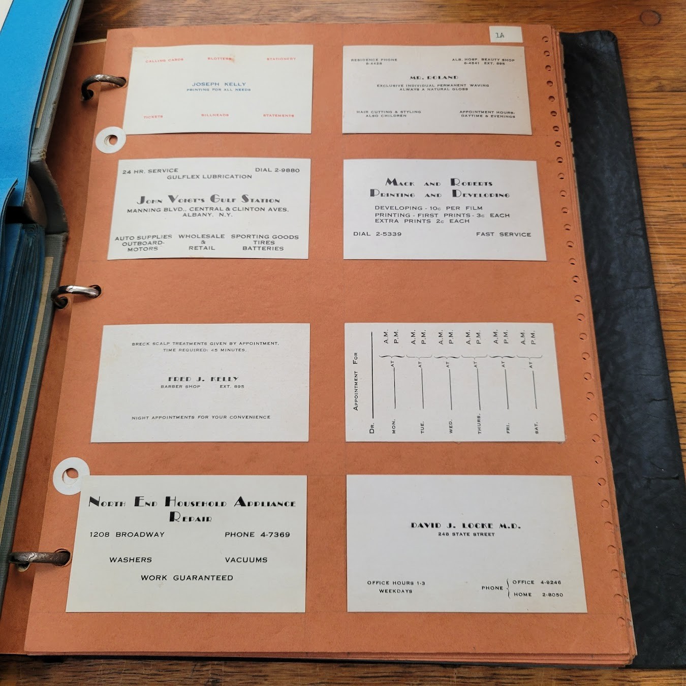 1940’s Print Shop sales catalog & paper samples – Letterheads/Business Cards