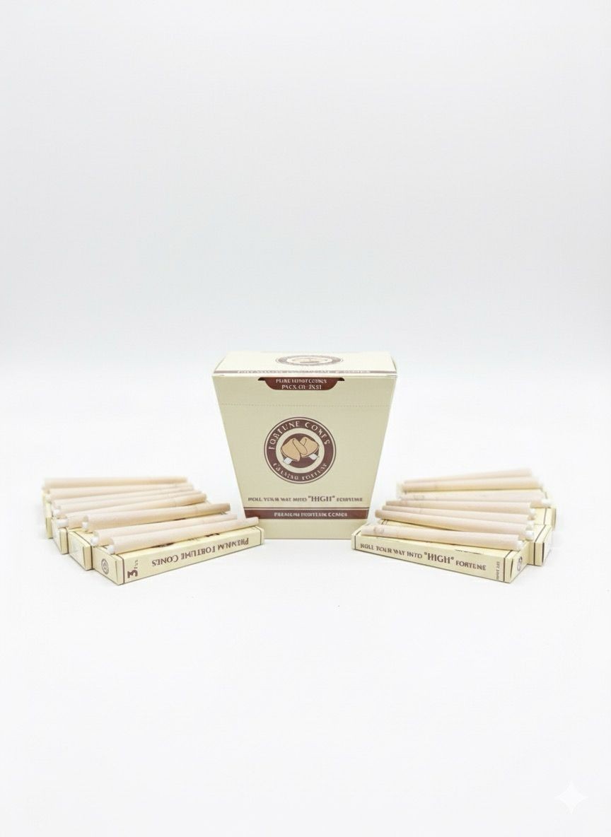 FORTUNE CONES – PREMIUM 63 CONES PACK – PURE HEMP- MINI CONES 70/26MM
