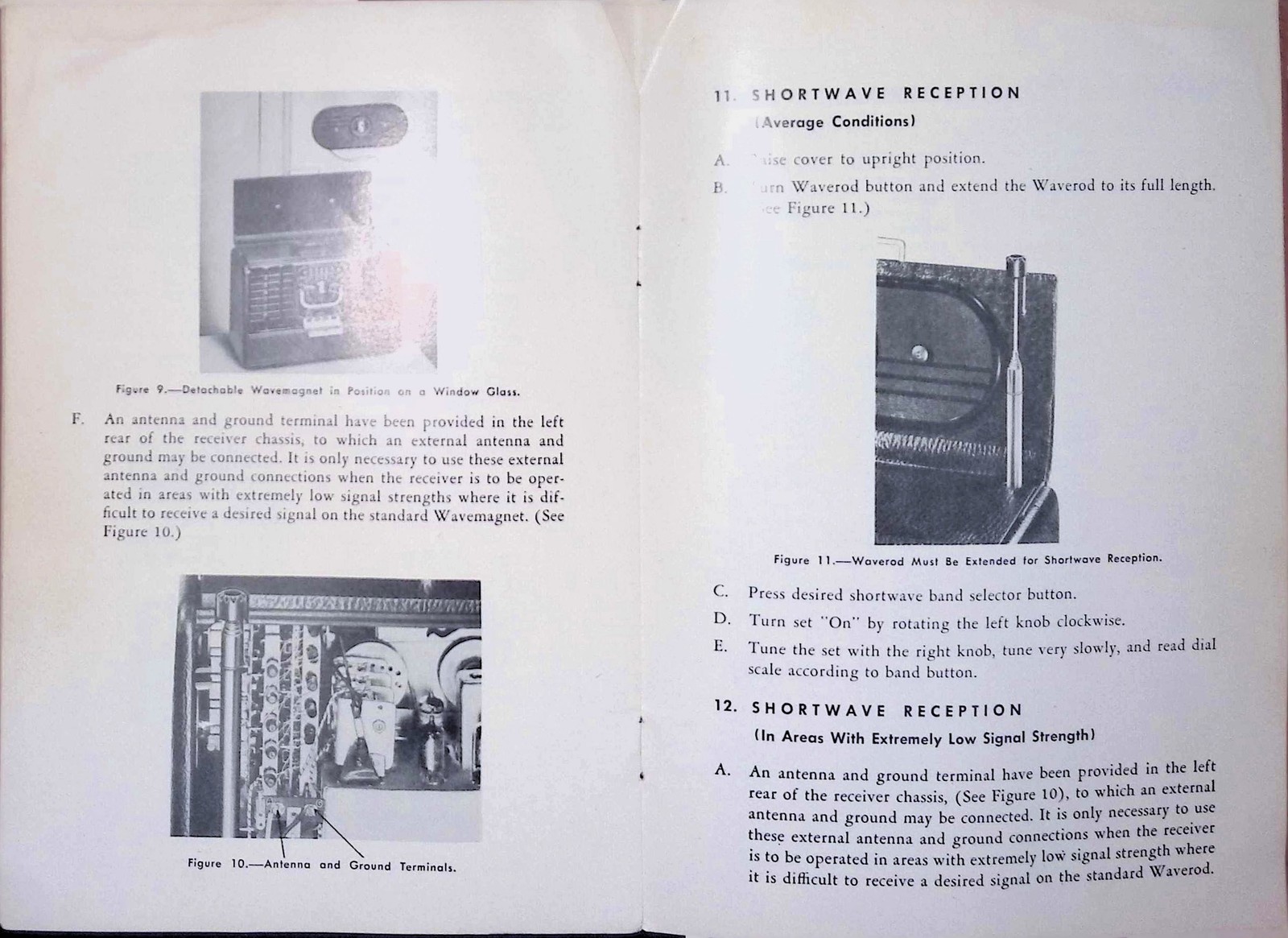 Zenith Trans-Oceanic G500 5G40 Operating Guide c1950 Shortwave Radio