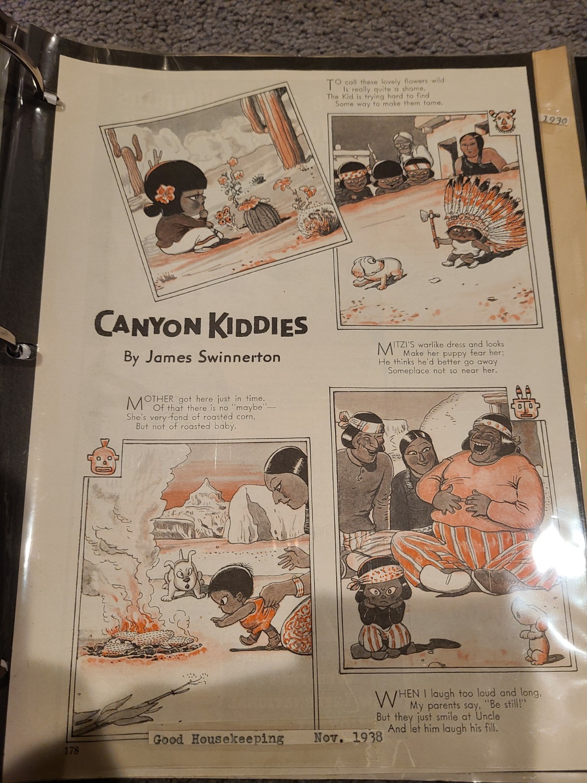 1936 Canyon Kiddies James Swinnerton Raccoon Wild Dove Vintage Print Ad Lot 10