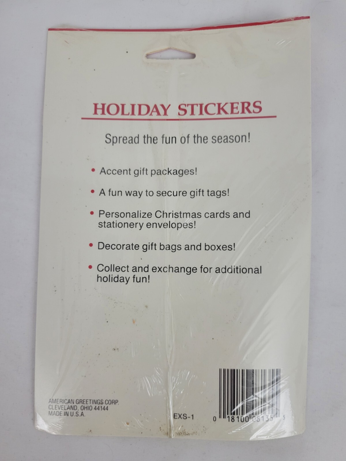 Vintage 80s American Greetings Forget Me Not Christmas Holiday Stickers New