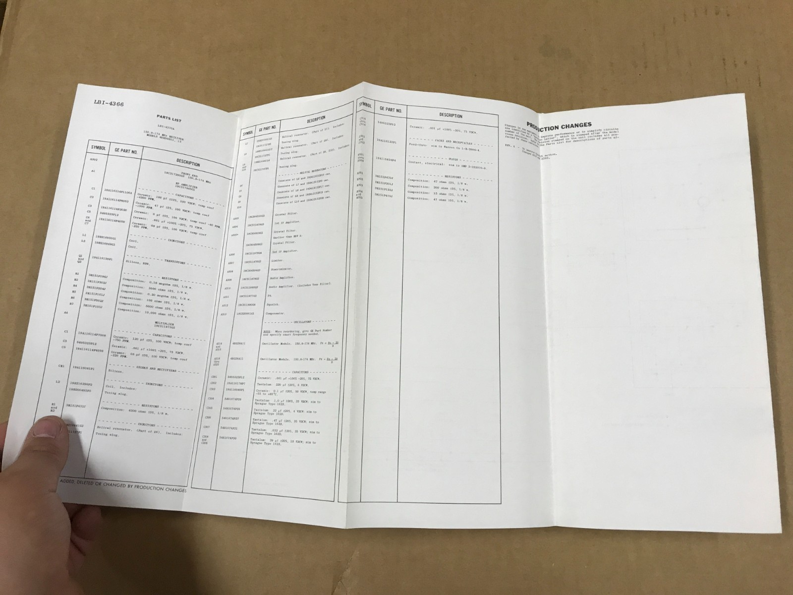Vtg General Electric Mobile Radio Master Progress Line – Personal Series Manual