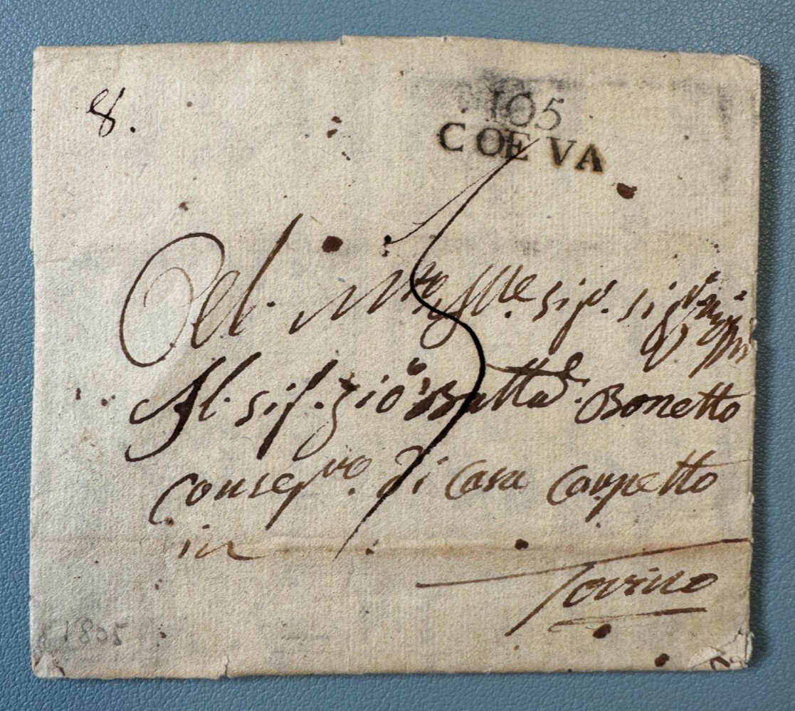 First Empire Letter de COEVA (Conquered Sture Department) – 1805