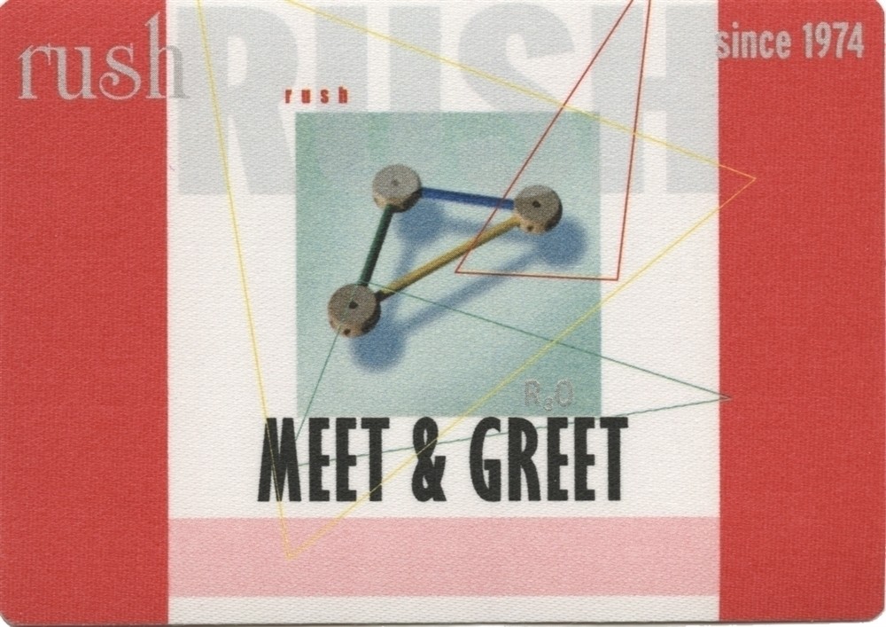 Rush 2004 30th Anniversary concert tour Meet & Greet Backstage Pass