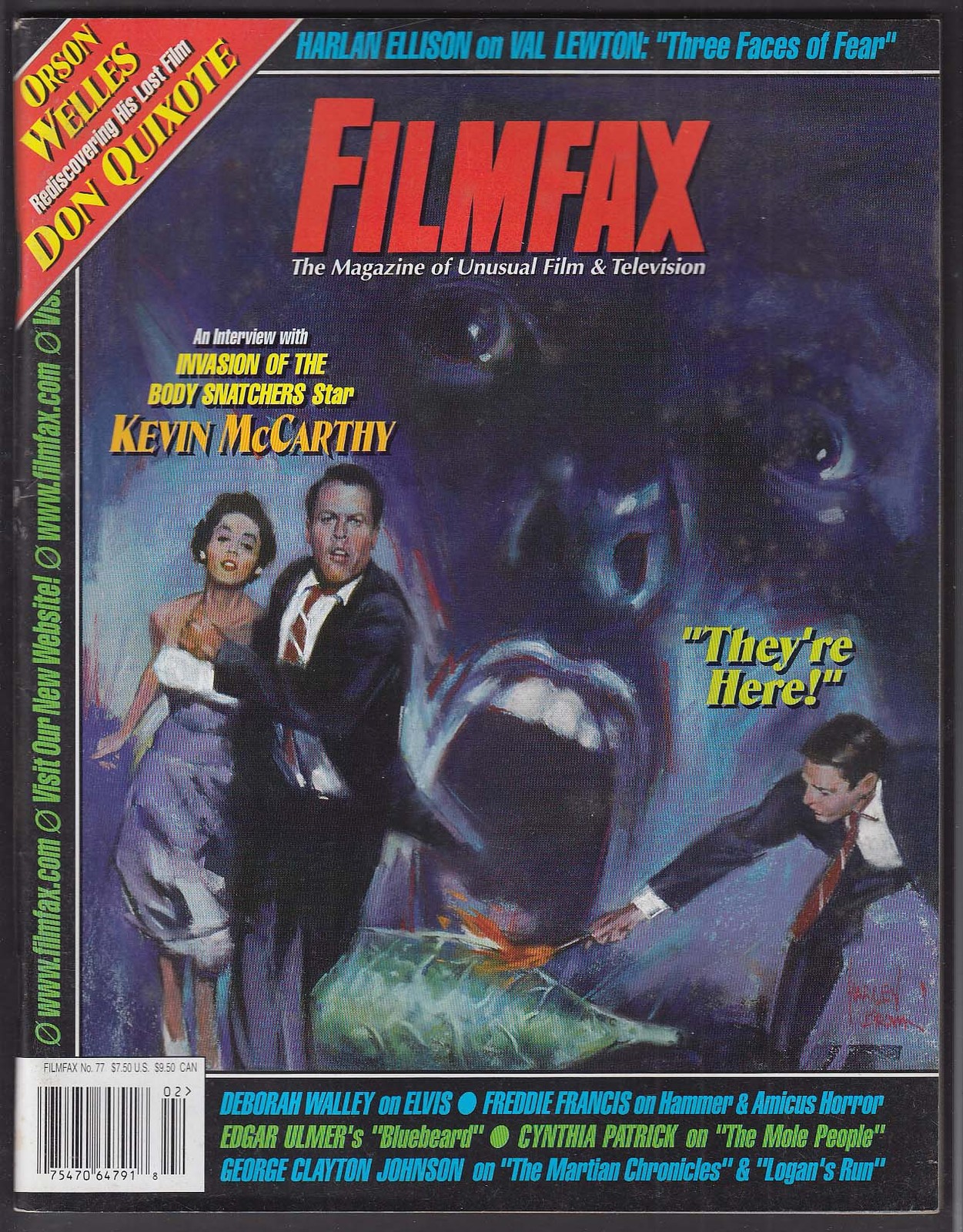 FILMFAX #77 Kevin McCarthy Orson Welles Harlan Ellison + 2-3 2000