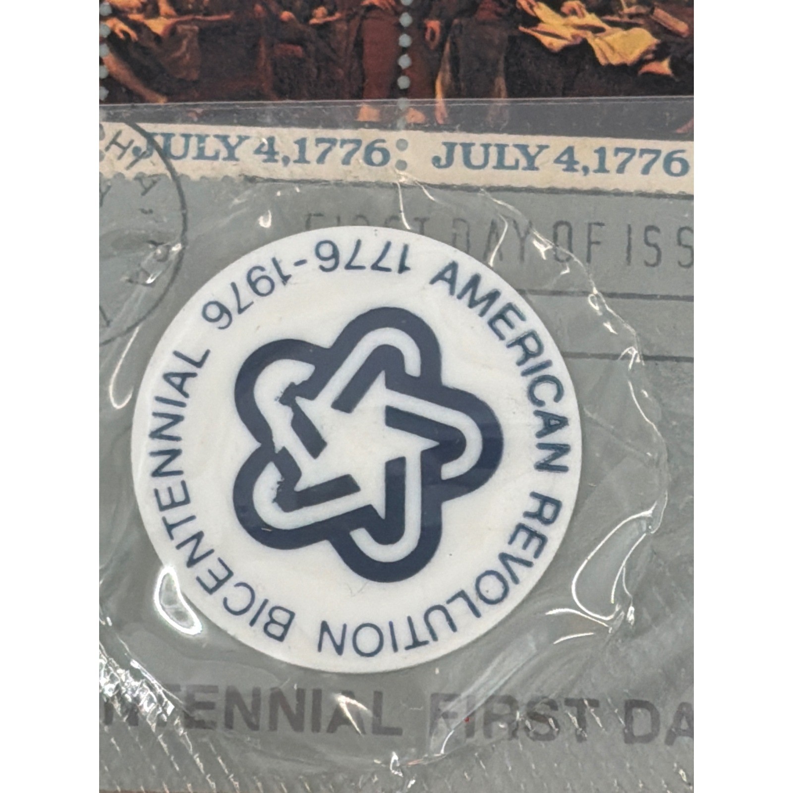 1976 American Revolution Bicentennial Cover Medals Washington & Jefferson
