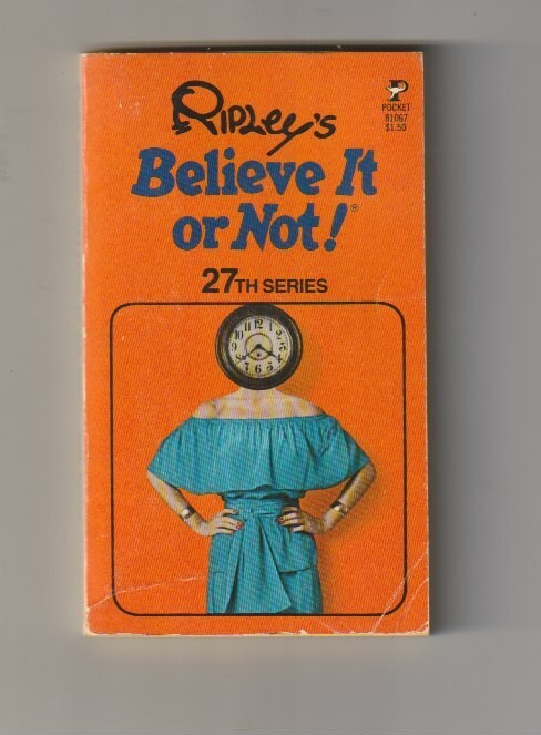 J728 Ripley,s Believe I/O Not 81067 Mystery Vintage Pocketbook Paperback Book