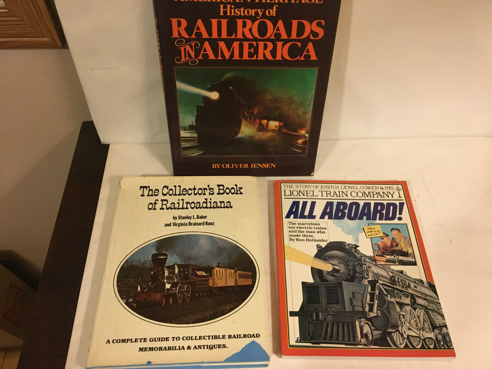 Collection Lot of 3, Train & Model Train Books, Railroadiana, Lionel, History