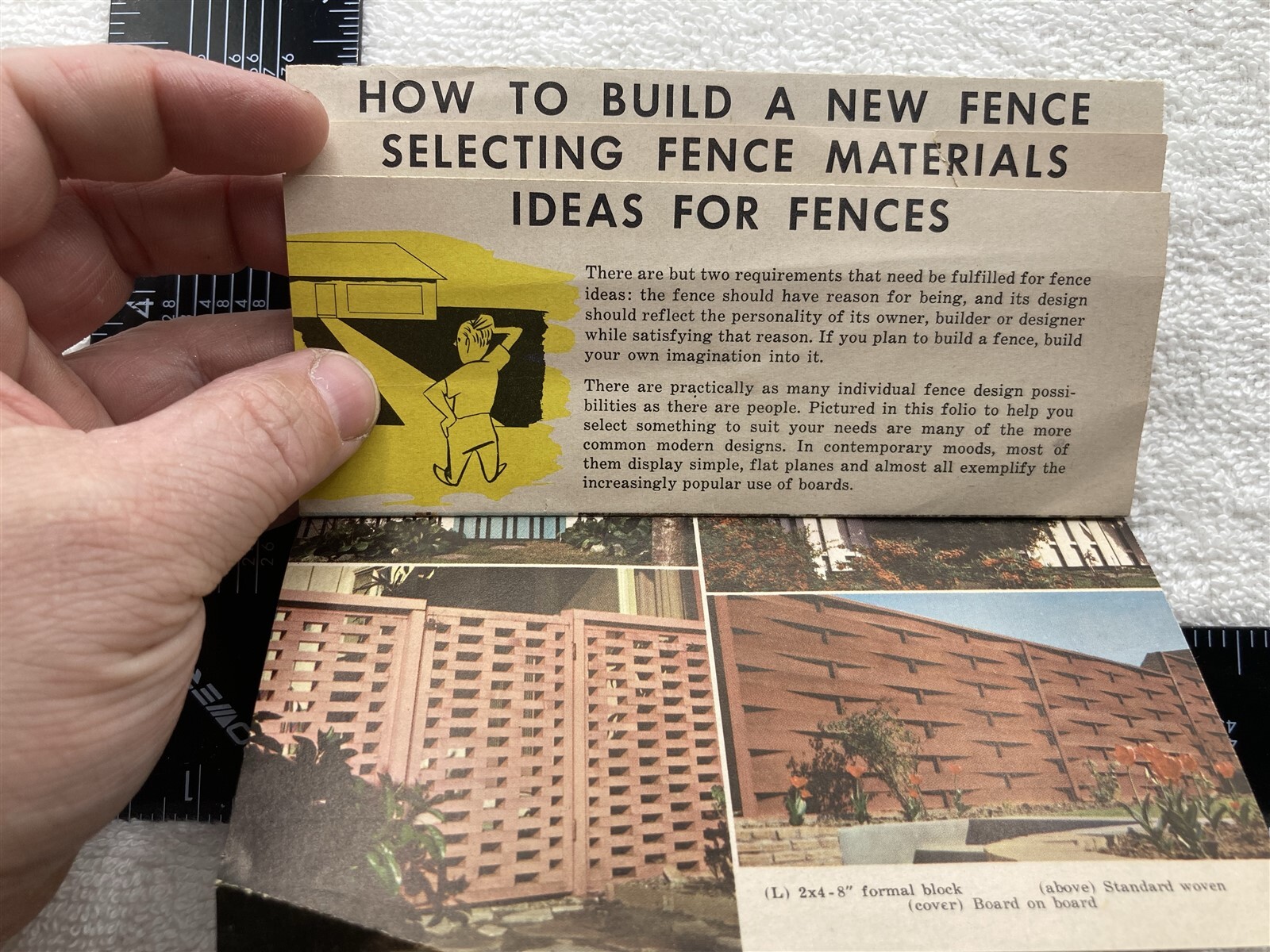 1950s 1960s Western Pine’s Fence Folio Portland OR Lumber Brochure Portfolio