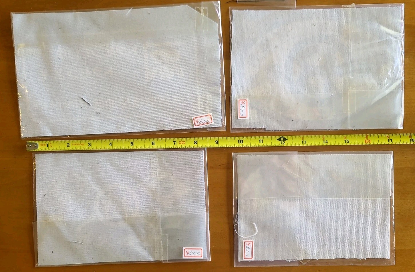 Lot Of 6 Japanese Canvas Patches: Maekake Apron Patches