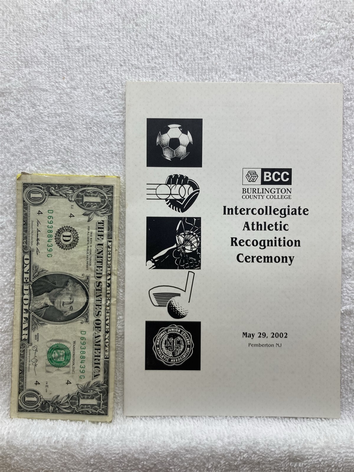2002 Burlington County College Intercollegiate Athletic Recognition Program NJ