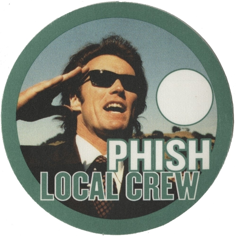 Phish 1999 The Siket Disc concert tour Dirty Harry Local Crew Backstage Pass