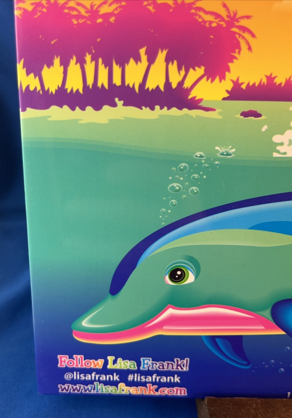 LISA FRANK 30th Anniversary Happy Birthday Dancing Dolphins 3 HOLE FOLDER – 2021