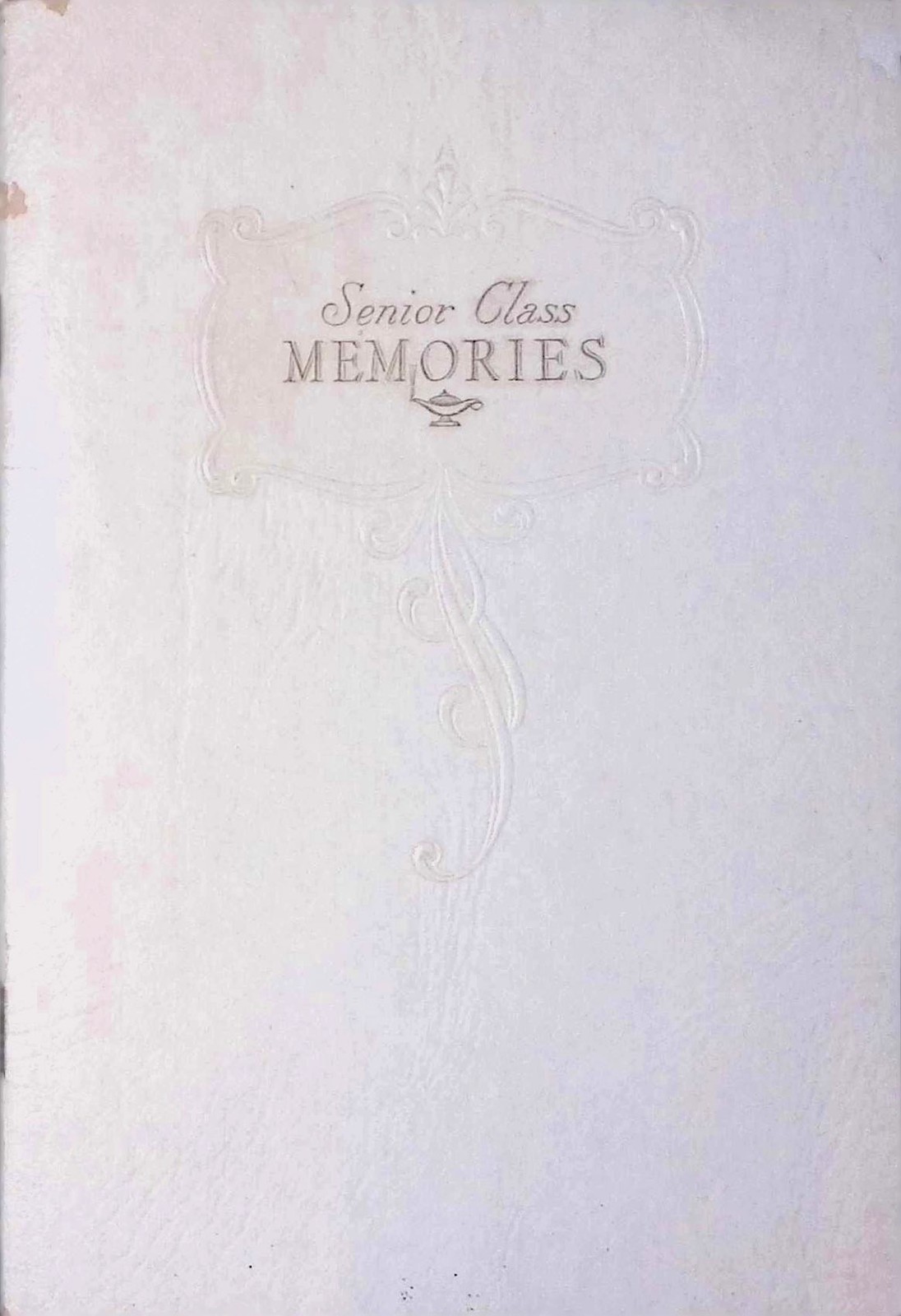1940s Senior Class Memories Album Embossed Faux Leather Unused