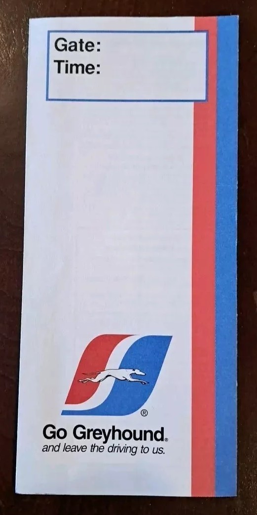 1998 Greyhound Bus Lines Ticket Envelope Unused And VINTAGE Older Logo