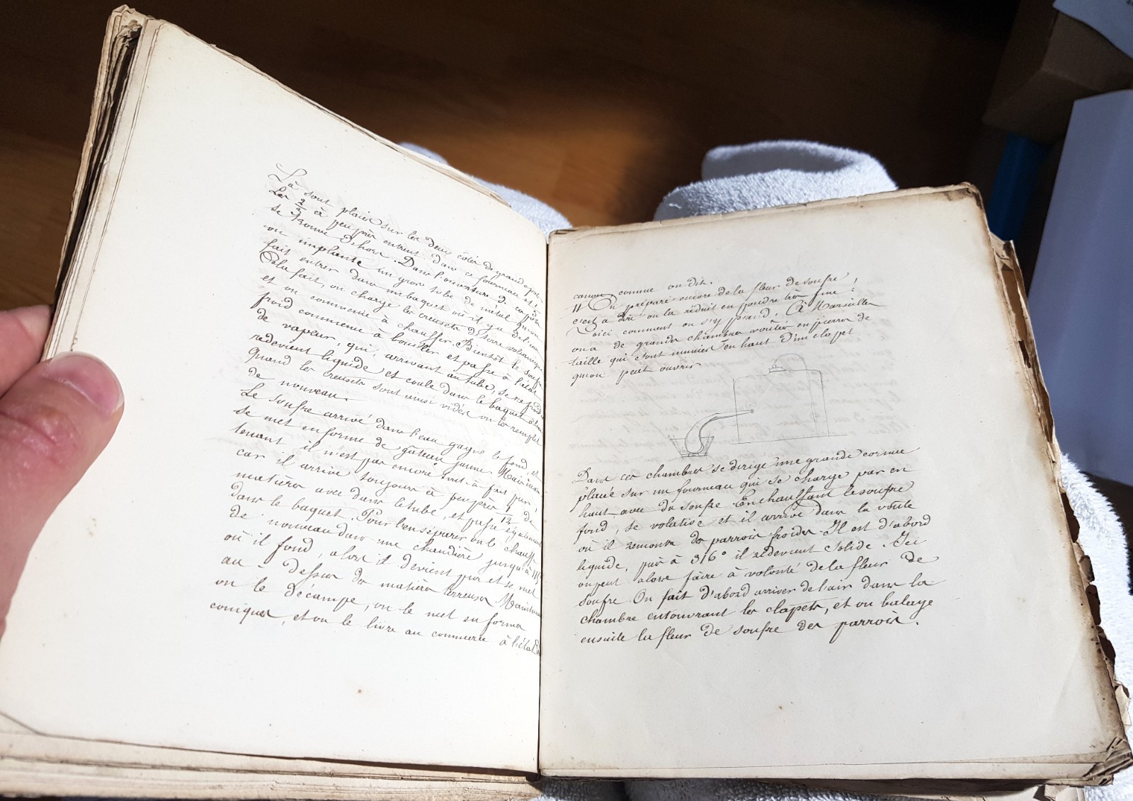 Important 19th Century Physics Chemistry Manuscript Set, Many Diagrams