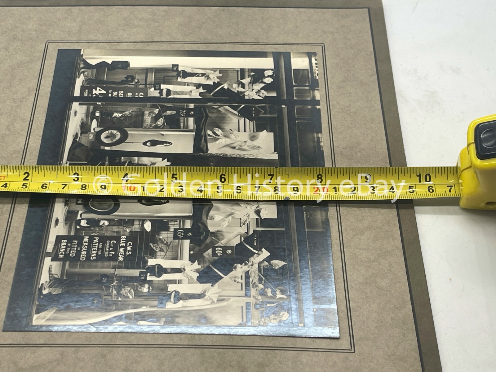 VINTAGE CO-OP SOCIETY CWS WINDOW DISPLAY PHOTO PHOTOGRAPH MIDDLESBOROUGH