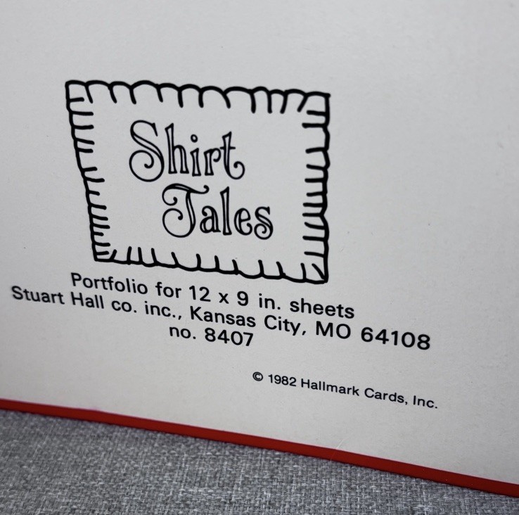 1982 Vintage Shirt Tales HALLMARK Folder “Out for Kicks” Porcupine