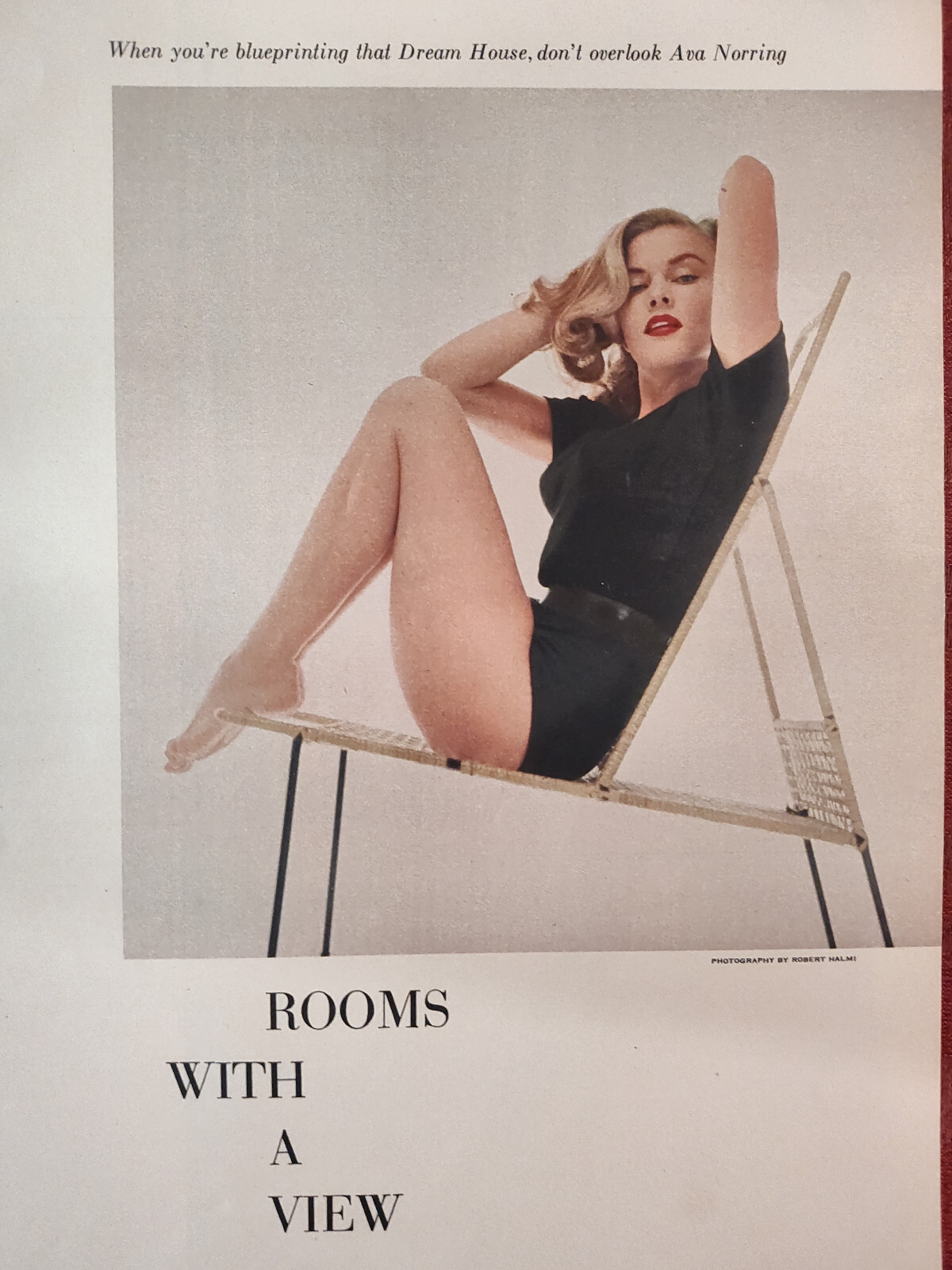 1955 Esquire Original Article Glamour Photographs AVA NORRING