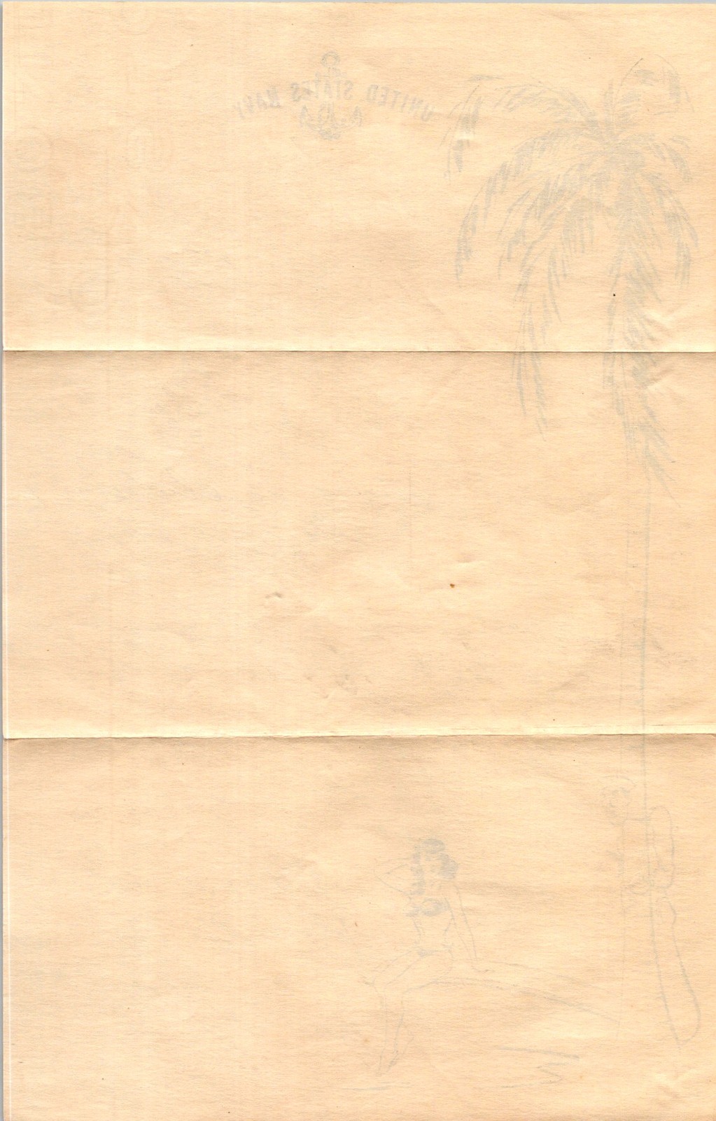1951 US Navy Sailor Letter San Diego CA Pin-Up Envelope to Turtise Lord OK