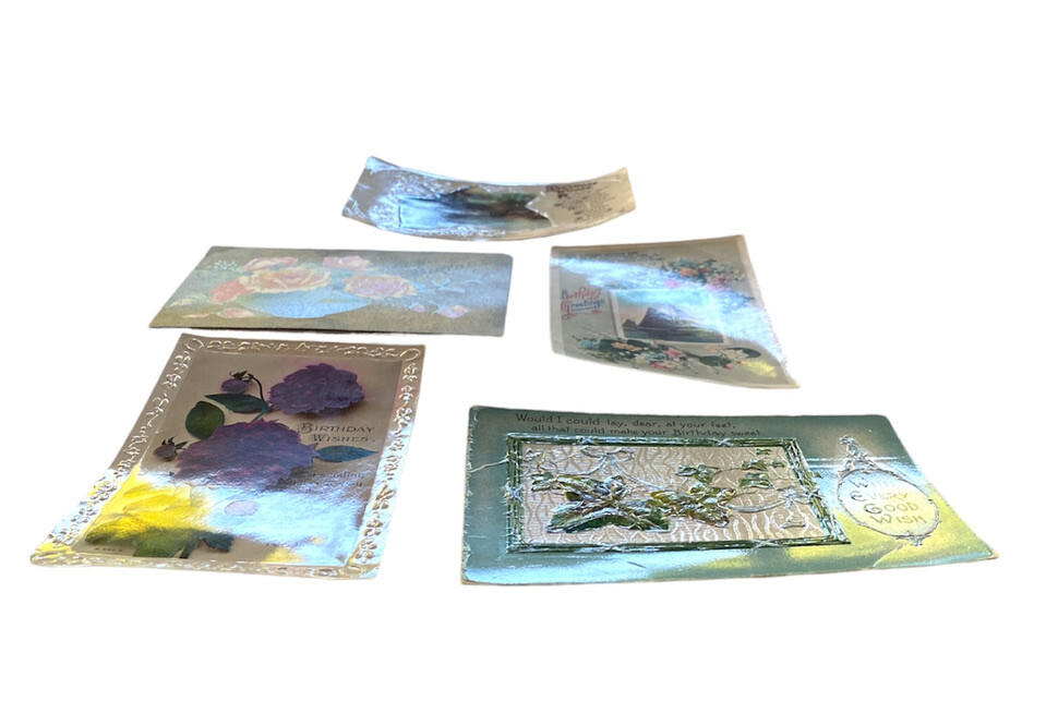 Collection Of BEAUTIFUL 1900s Birthday Greetings PostCards