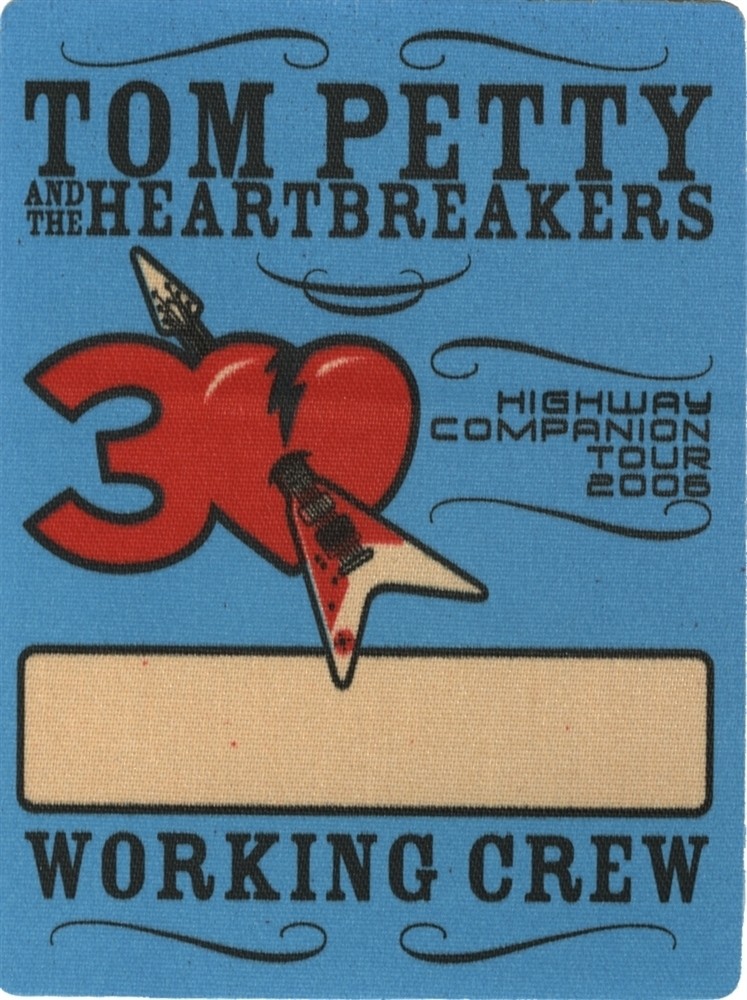 Tom Petty & the Heartbreakers 2006 Highway Companion tour Working Backstage Pass