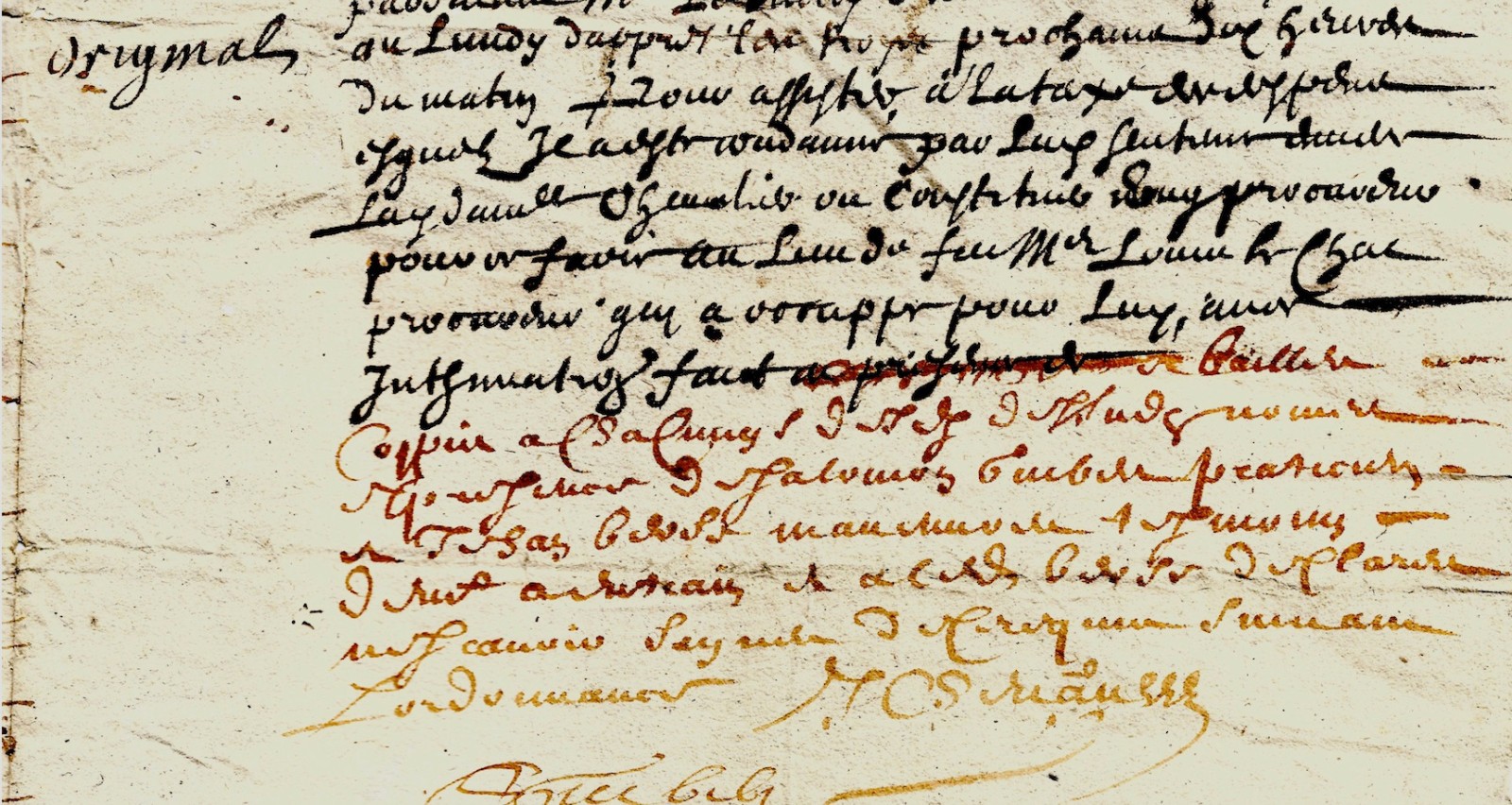 1662 De COURVOL De LA BUSSIERE CHEVALIER BOISCOURJON FELIX Notarial Act