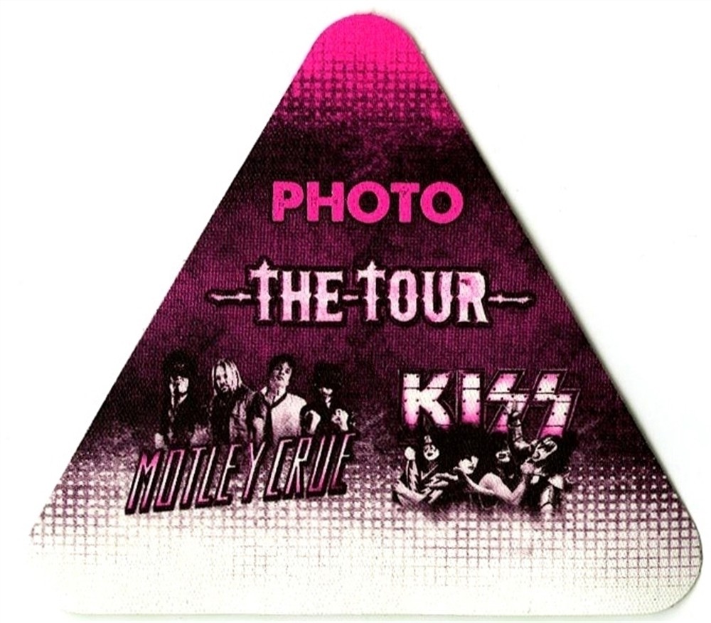 KISS 2012 Monster concert tour W/ Motley Crue Photo Backstage Pass