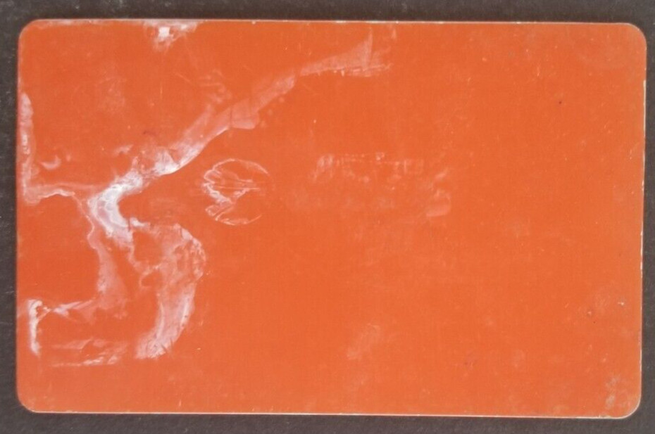 Vintage Korean Air Airlines Airplane Metal Sample Card