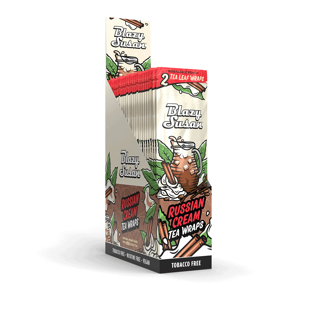 Blazy Susan Russian Cream Tea Leaf Wraps 25pk | Full Box