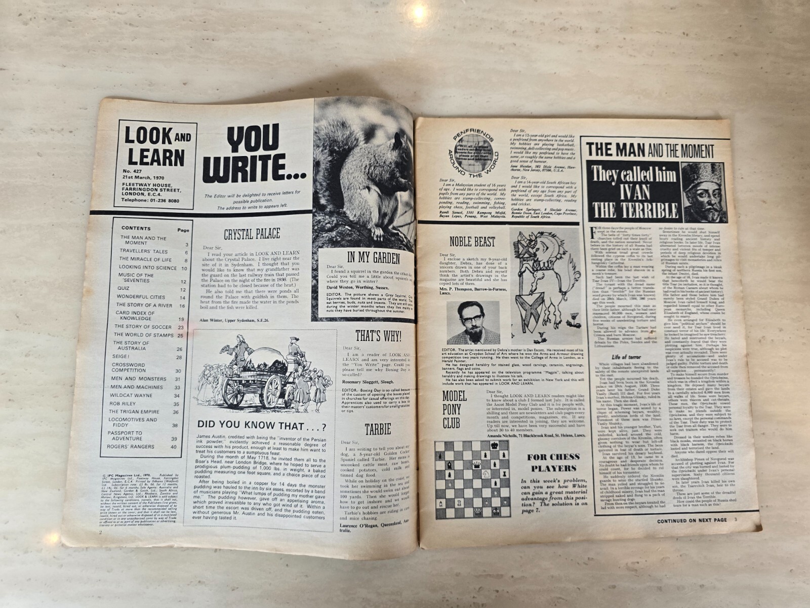 Look and Learn Magazine No. 427, 21st March 1970 IPC Magazine