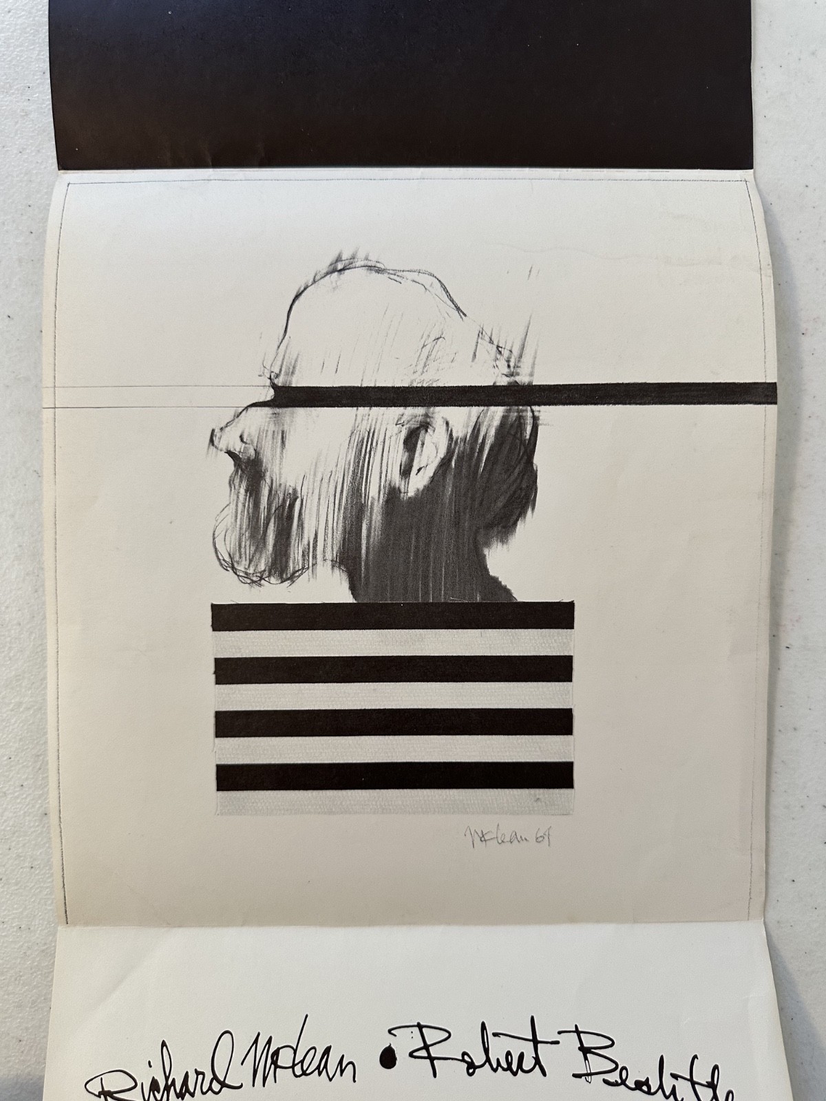 Richard McLean Robert Bechtle 1964 Berkeley Gallery exhibit flyer Rainbow RB