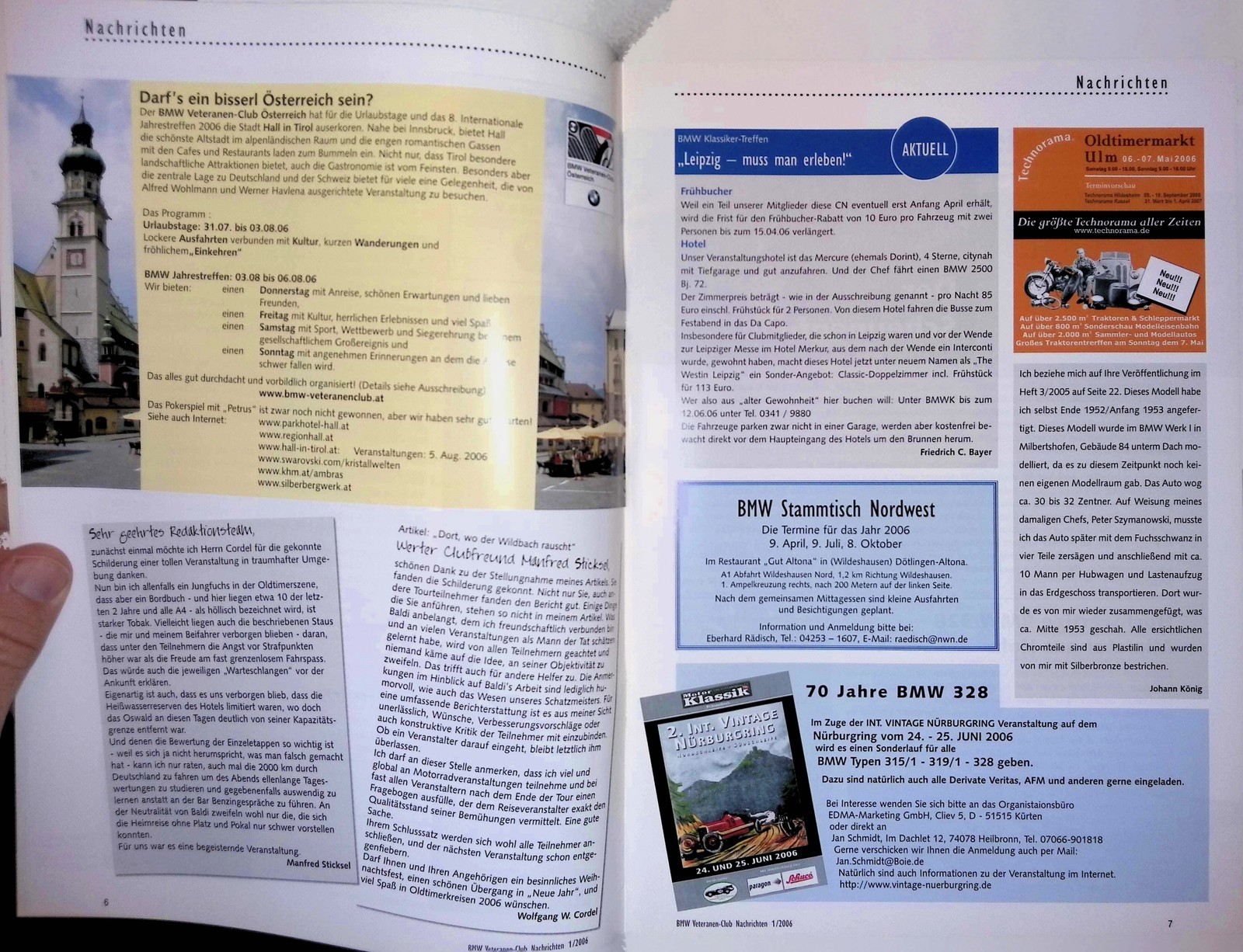 Club Nachrichten BMW Club Mobile Classic Magazine 2006 30th Anniversary