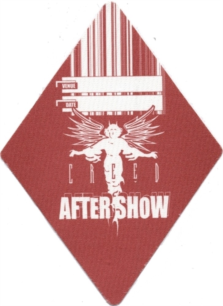 Creed 1999 Human Clay concert tour vintage After Show Backstage Pass