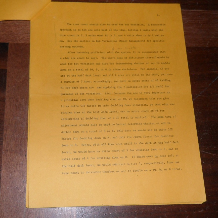 Vintage Paperback System for Winning at Casino Blackjack by Julian Braun 1979