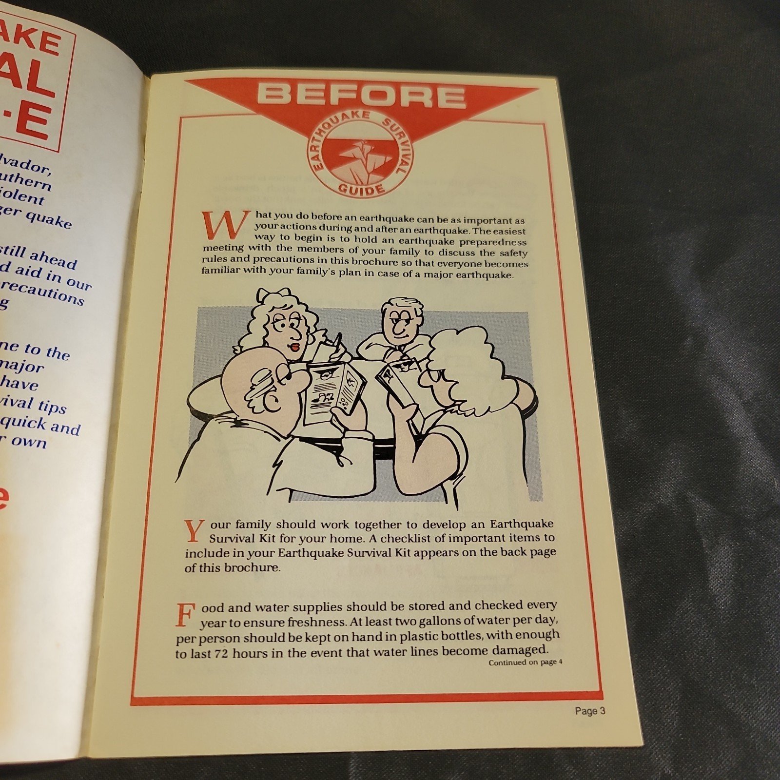 Vintage c1980s Builders Emporium Earthquake Survival Guide 14 Pages VTG