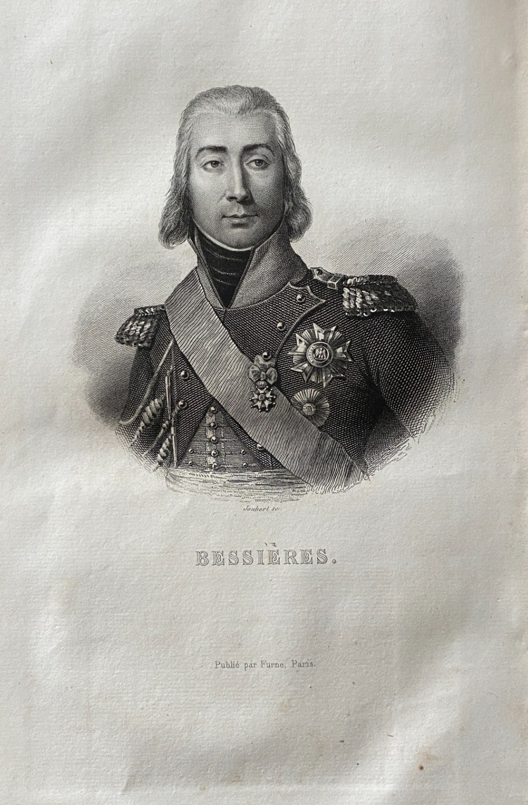 Napoleon History Engraving 1830 “Bessières” Furne-Joubert