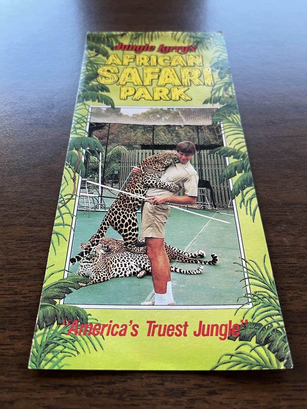 Jungle Larry’s African Safari Park Naples Florida Travel Brochure 1980s