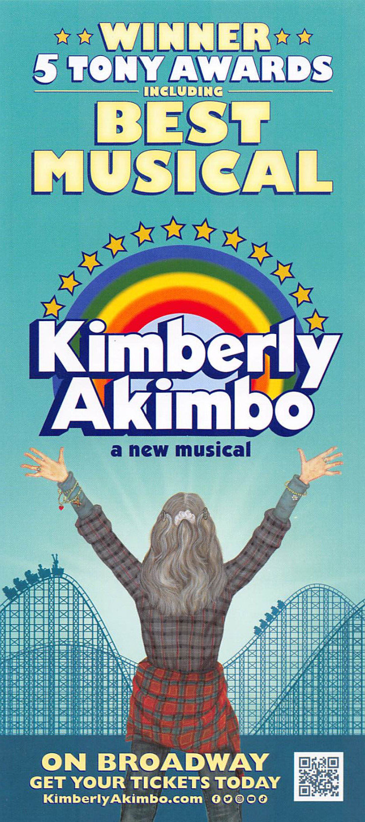 Kimberly Akimbo musical 2023 Broadway New York City ad flyer Victoria Clark