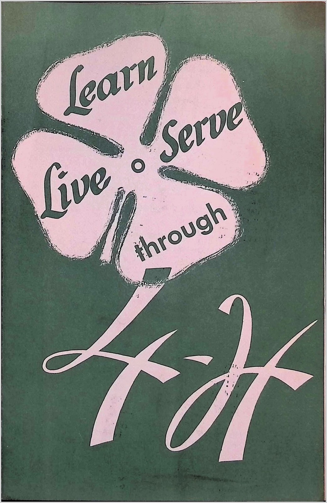 4-H Minstrel Show Program 1950s Burlington Co NJ Old Time Songs & Clover