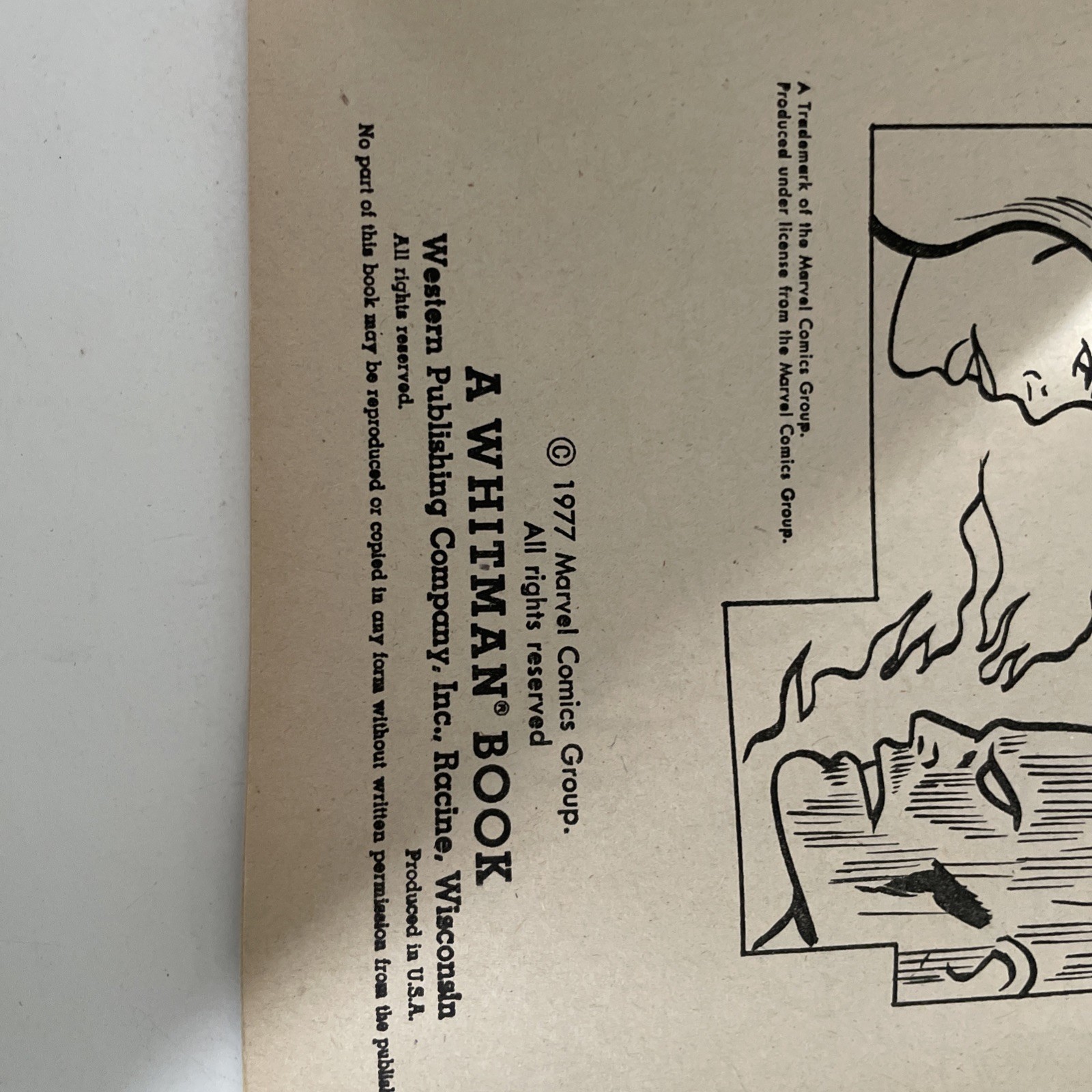 Vintage Marvel Comics – FANTASTIC FOUR Meet “THE WITCH” Coloring Book – 1977