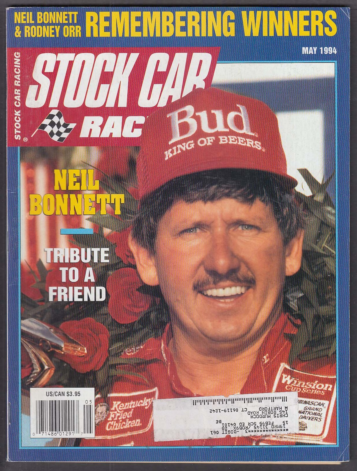 STOCK CAR RACING Neil Bonnett Rodney Orr Kenny Schoemaker Daytona 500 + 5 1994