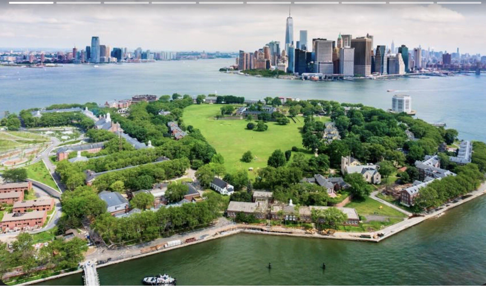 HAND COLORED PRINT GOVERNORS ISLAND, NEW YORK CITY, FROM 1860 VALENTINE’S MANUAL