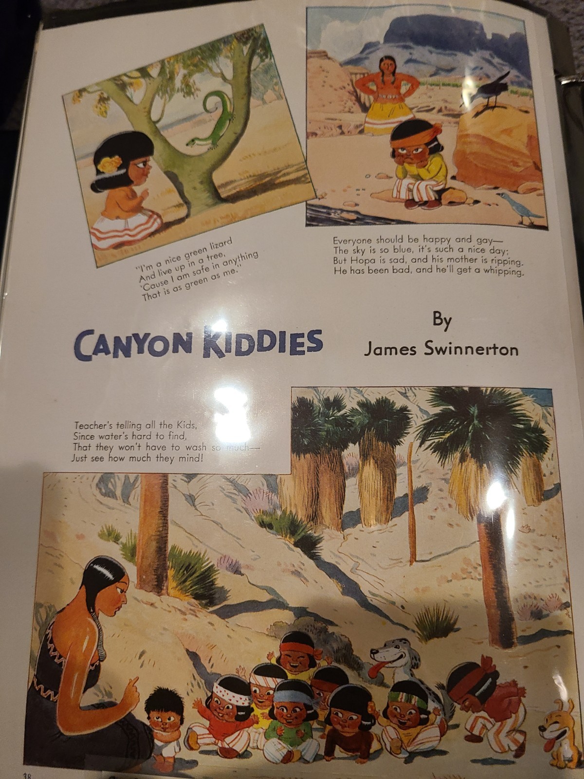 1936 Canyon Kiddies James Swinnerton Raccoon Wild Dove Vintage Print Ad Lot 10