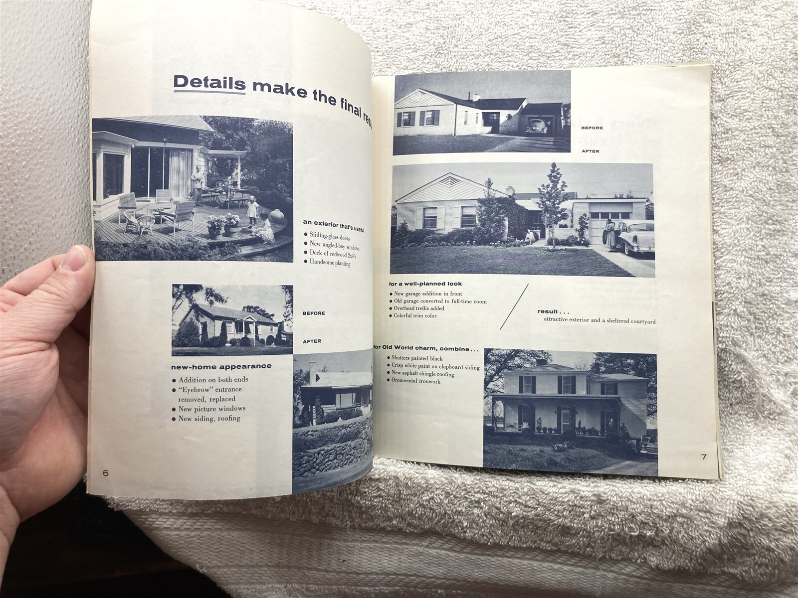 1960’s Red White Blue Home Improvement Book No. 2 Homes Exterior Popular Home