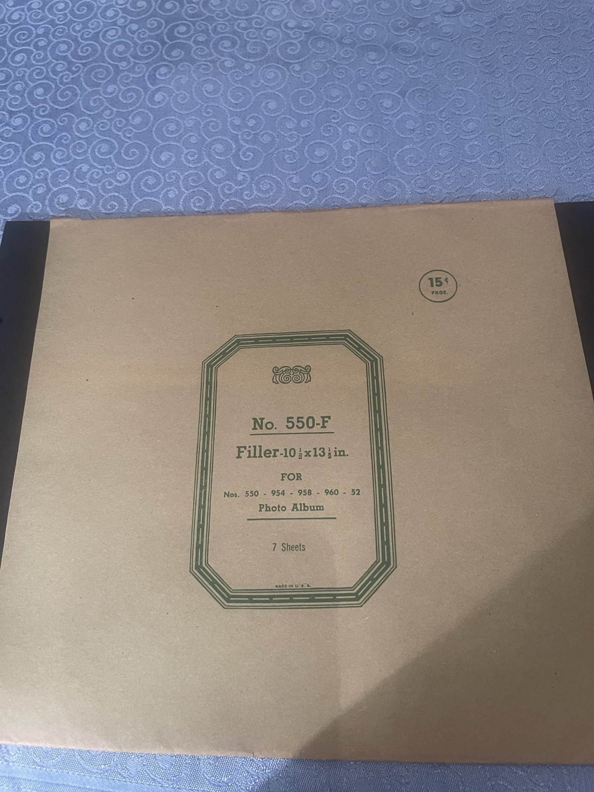 Lot of 2 ~ NOS No. 550-FPhoto Album Black Filler Sheets 7 Per Pack Two Holes
