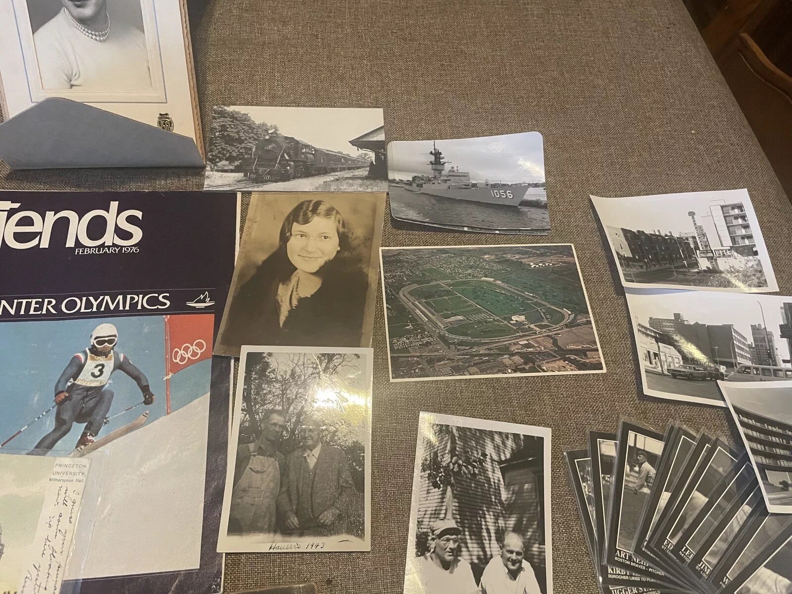 Large Epherma Lot. Photos, Baseball Cards, Ship, Antique Postcards, Autographs